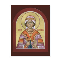 Saint Alexandra Prayer Card Postcard