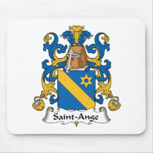 Saint-Ange Family Crest Mouse Mat