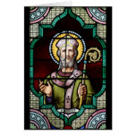 Saint Anselm of Canterbury Stained Glass Art Cards