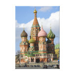 Saint-Basil cathedral in Moscow Stretched Canvas Prints