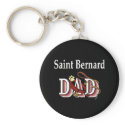 saint bernard dad Keychain
