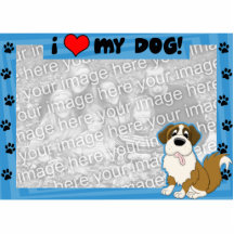 Saint Bernard Photo Frame Photo Sculpture