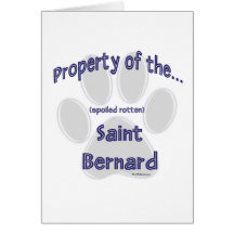 Saint Bernard Property Greeting Card