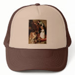 saint bernard puppies dog mother girl Elsley Trucker Hat