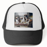 Saint Bernard puppies turtle cute painting dogs Mesh Hat