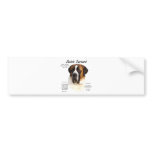 Saint Bernard (smooth) History Design bumper stickers
