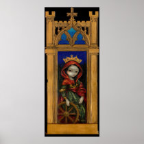 Saint Catherine icon gothic Art Print