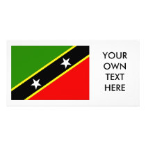 Saint Christopher Nevis Flag Photo Greeting Card