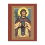 Saint Euphrosynos the Cook Prayer Card postcards