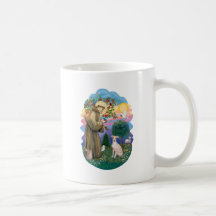 Saint Francis - Fawn Whippet Mug