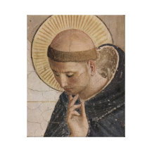 Saint Francis of Assisi  in Contemplation Canvas Prints