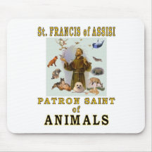 SAINT FRANCIS of ASSISI Mouse Pads