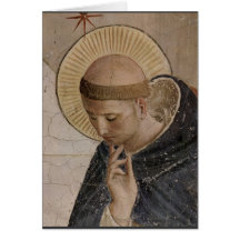 Saint Francis with Head Bowed Greeting Cards