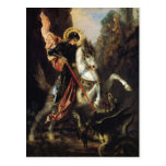 Saint George and the Dragon, Gustave Moreau Post Card