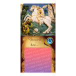 SAINT GEORGE, DRAGON & PRINCESS Sapphire Monogram photo cards