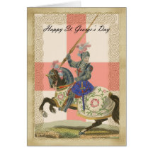 Saint George's Day card, St. George carda