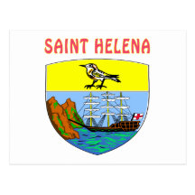 Saint Helena Coat Of Arms Post Card