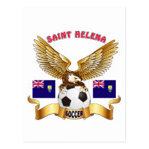 Saint Helena Football Designs Postcards