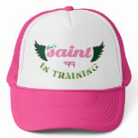 Saint in Training (pink) hat
