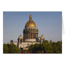 Saint Isaac Cathedral, from the Neva River Card