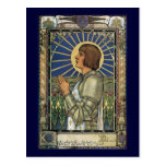 Saint Joan of Arc Stained Glass Image Postcard