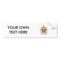 Saint_Kitts and Nevis Coat of Arms Bumper Stickers