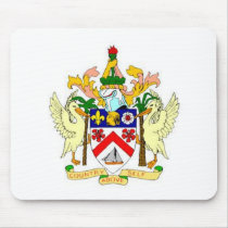 Saint_Kitts and Nevis Coat of Arms Mousepad
