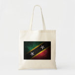 Saint Kitts and Nevis Flag Firework Tote Bags