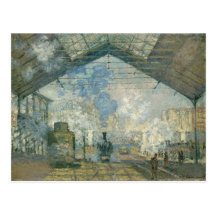 Saint-Lazare Station - Claude Monet Postcard