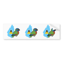 Saint Lucia Amazon Flag bumper stickers