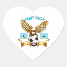 Saint Lucia Football Designs Stickers