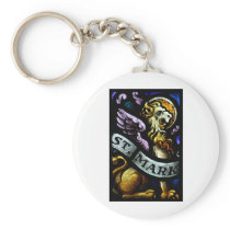 Saint Mark The Evangelist Stained Glass Art Key Chains