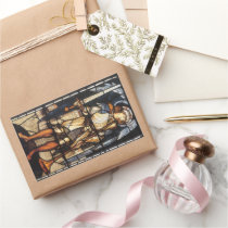 Saint Michael (stained glass) by Burne Jones Stickers