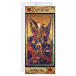 Saint Michael Vanquishing the Devil  Prayer Card rack cards