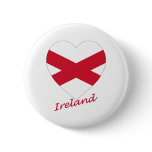 Saint Patrick Cross Flag Heart (Ireland) buttons