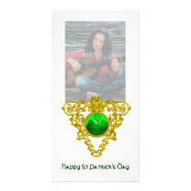 SAINT PATRICK'S CELTIC HEART,SHAMROCK PHOTO CARD TEMPLATE