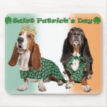 Saint Patrick's Day Basset Mousepad