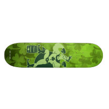 Saint Patrick's Day Beer Powered Superhero Skate Board Decks