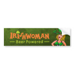 Saint Patrick's Day Dancing Girl bumper stickers