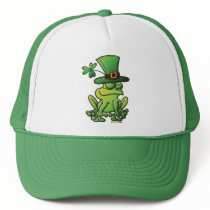Saint Patrick's Day Frog Trucker Hat