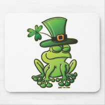 Saint Patrick's Day Frog Mousepad