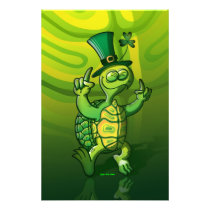 Saint Patrick's Day Turtle Photographic Print