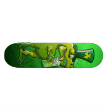 Saint Patrick's Day Tyrannosaurus Rex Skateboard