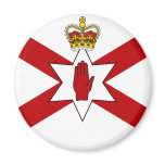Saint Patrick'S For Northern Ireland Crowned flag magnets