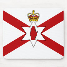 Saint Patrick'S For Northern Ireland Crowned flag Mouse Mats