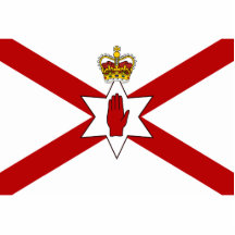 Saint Patrick'S For Northern Ireland Crowned flag Acrylic Cut Out