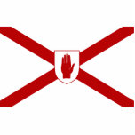 Saint Patrick'S For Northern Ireland Shield flag photo sculptures