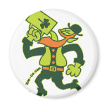 Saint Patrick's Irish Man Drinking Beer Fridge Magnet