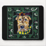 Saint Patty Airedale Mouse Mat