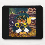 Saint Patty Yorkie Poo mousepads